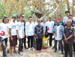 Aksi Kemanusian Ketua Partai PSI Kunjungi Dua Rumah Korban Kebakaran Dipulau Semambu
