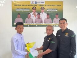 BAZNAS Ogan Ilir Salurkan Bantuan Syiar Islam untuk Kegiatan Malam Binaan Iman dan Takwa di Indralaya