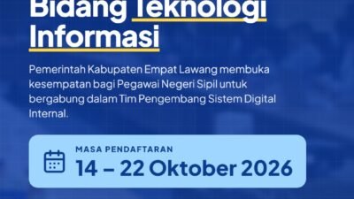 PEMKAB EMPAT LAWANG SIAP JADI PELOPOR IT GOVERNMENT, BUKA SELEKSI TALENTA ASN BIDANG TEKNOLOGI INFORMASI