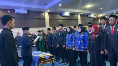 Pelantikan Pengambilan Sumpah Jabatan, Sekda Lantik 27 Pejabat Pemerintah Kab Empat Lawang